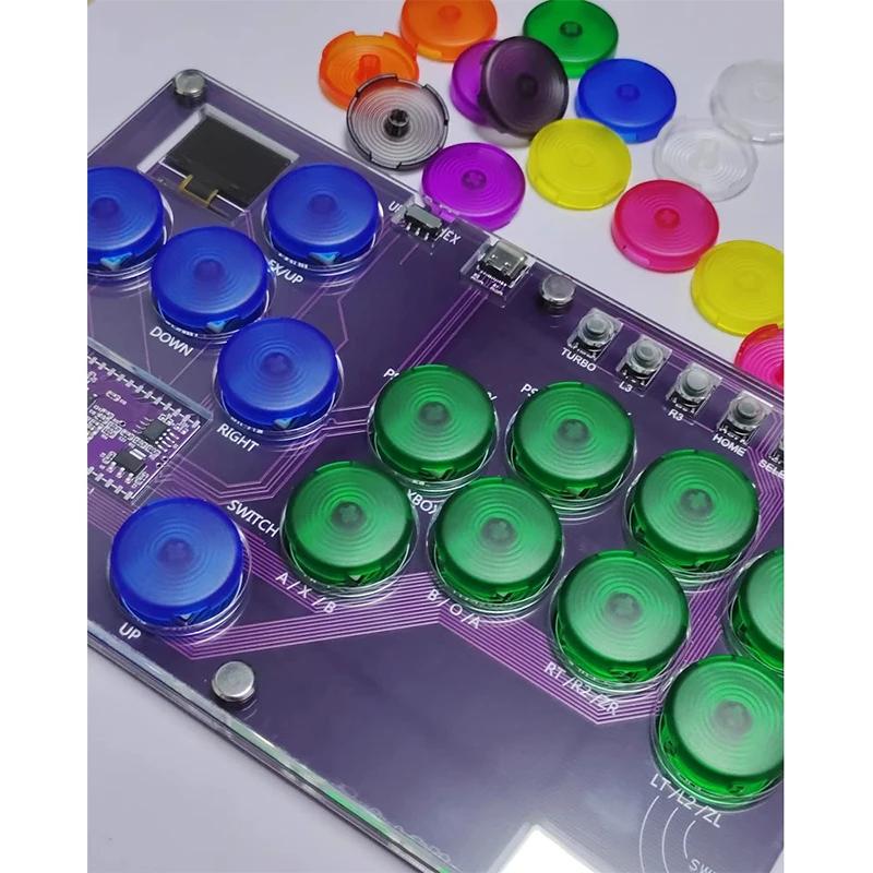 Hitbox Post Coverage Socd Street Fighter Mechanical Axis Game Ps5 Raspberry Pi Hot Swappable Sky2040 Fighting Keyboard Boy Gift