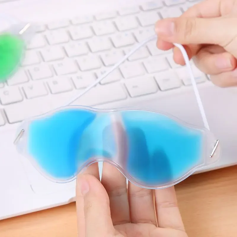 قناع عين جل تبريد متعدد الألوان قابل لإعادة الاستخدام - تحديث درجة الحرارة تحت العين لتخفيف النوم والانتفاخ