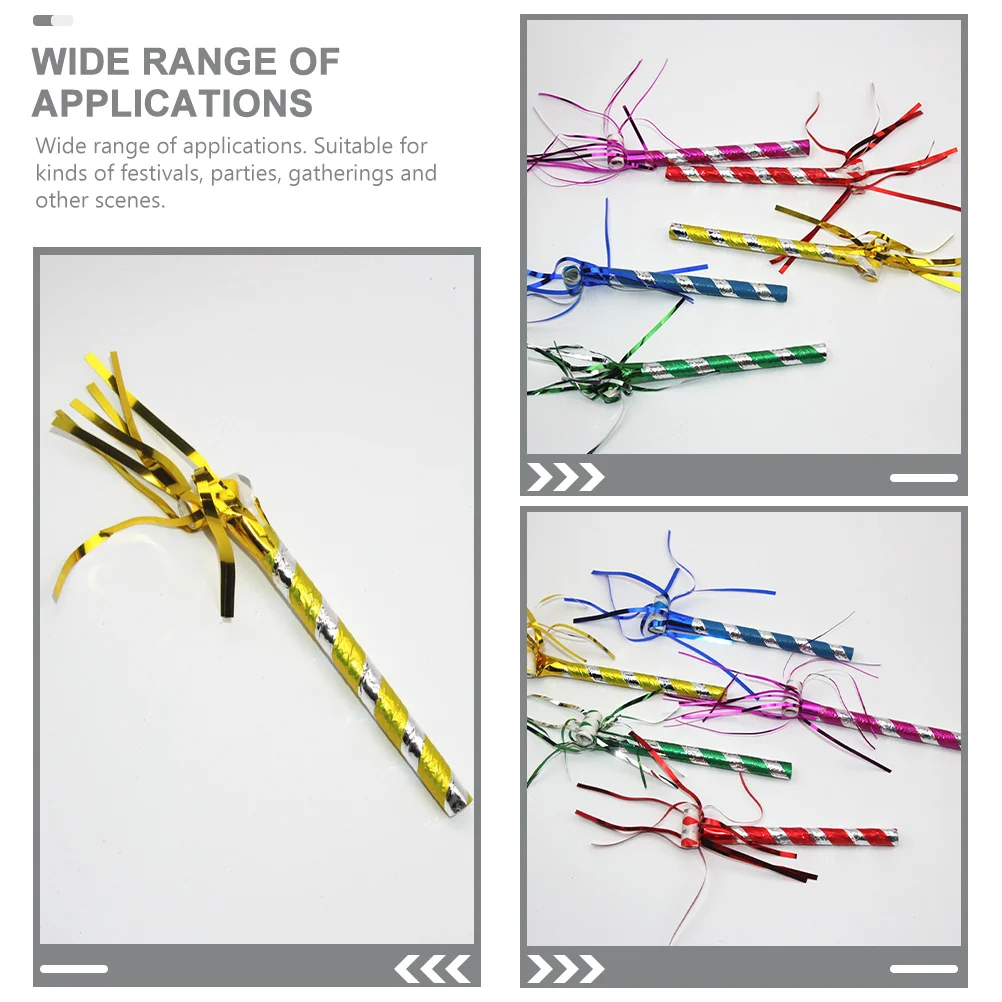 20pcs Party Blowers Noisemakers Bright Color Birthday Festive Musical Party Props Celebration Favors