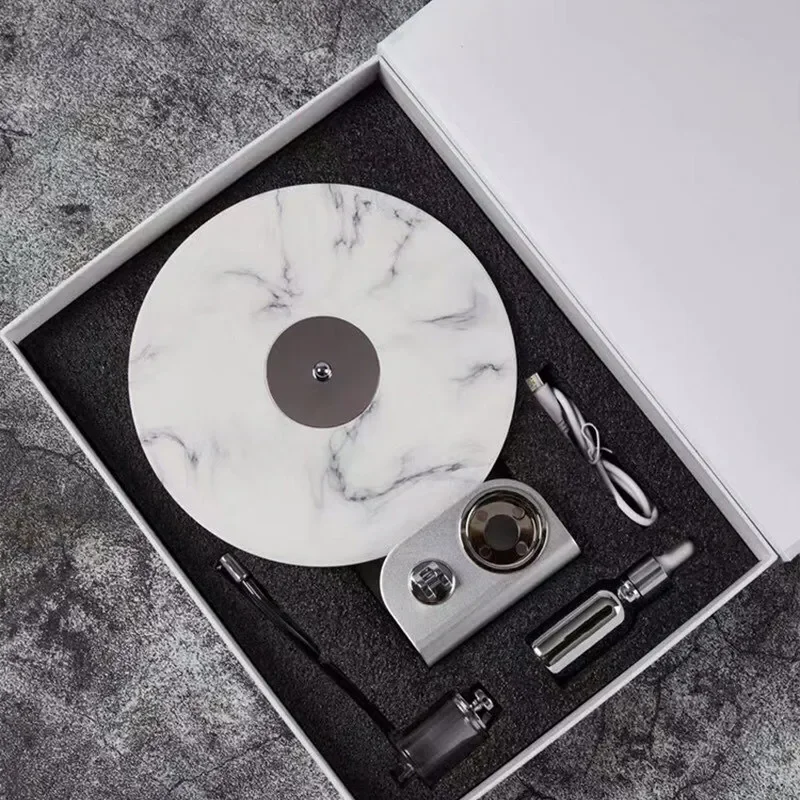Record player fragrance diffuser Aromatherapy machine Gypsum fragrance diffuser Birthday gift Home decoration ornament Living