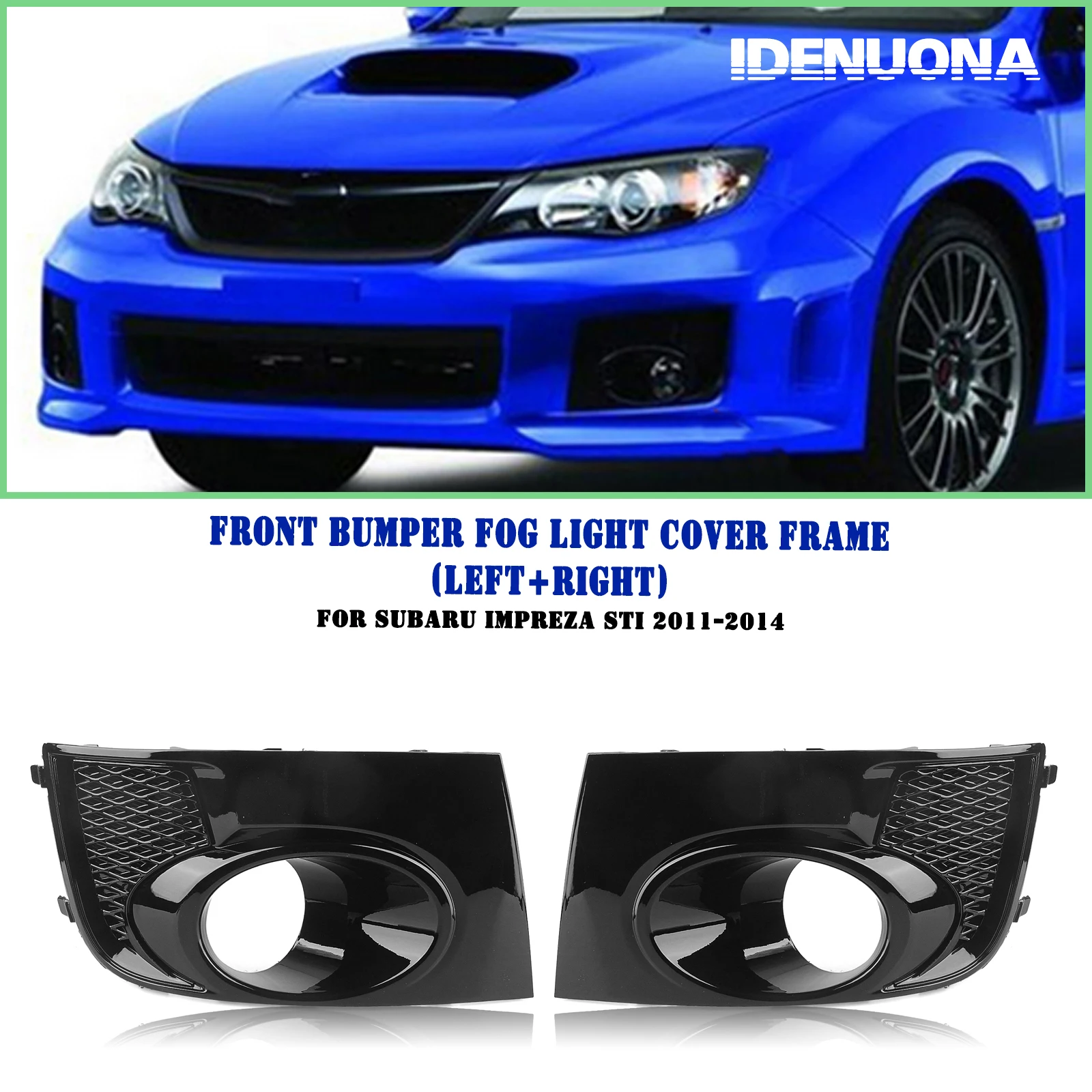 

Black Fog Light Cover Trim Front Bumper Side Air Intake Vent Lamp Bezel Shade Frame Shell For Subaru Impreza WRX STi 2011-2014