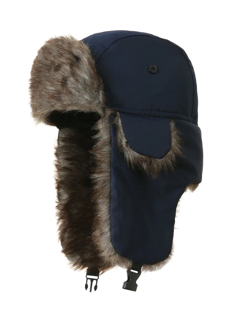 AliExpress NONE Winter Warm Trapper Hat Windproof Waterproof Earflap Ski Hat Outdoor Sports Snowboard Hunting Cap for Men Women Cycling Hat