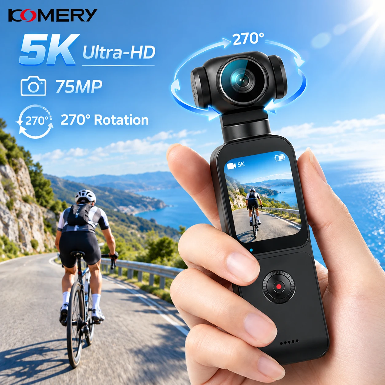 videocamera-portatile-per-vlog-con-risoluzione-5k-4k-a-60-fps-e-stabilizzazione-dell'immagine-–-supporta-il-trasferimento-rapido-tramite-wi-fi-e-include-un-microfono-esterno-ideale-per-i-viaggi