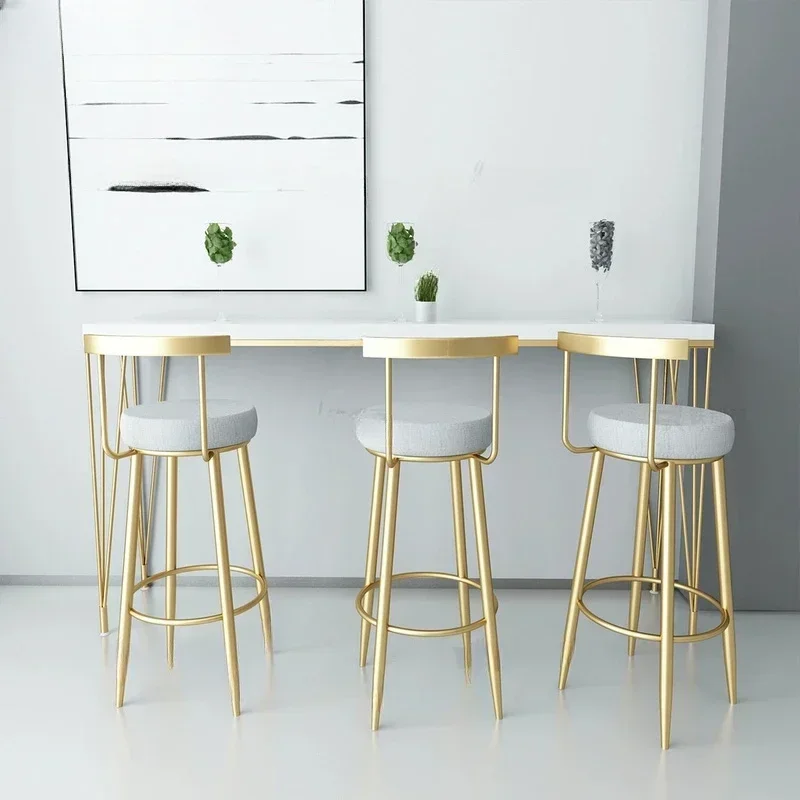 Stools Luxury Nordic Bar Chairs Room Modern Mid Century Dining  Bar Chair Barbershop Home Taburete De Madera Kitchen Furniture