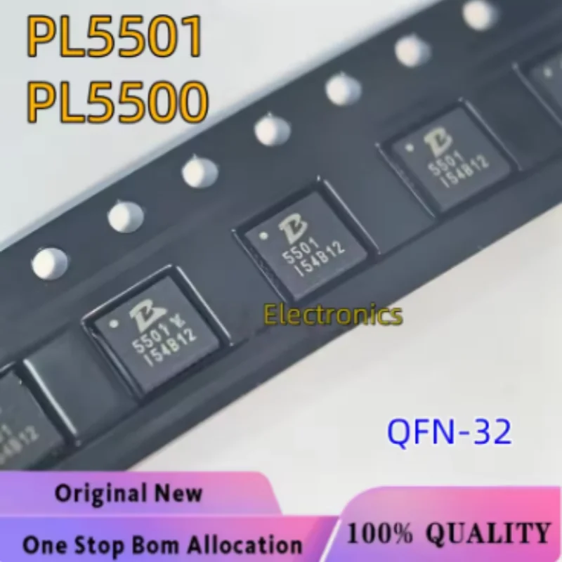 10PCS/LOT 100% New Original PL5500 5500 PL5501 QFN32 IC DC-DC power supply chip In stock