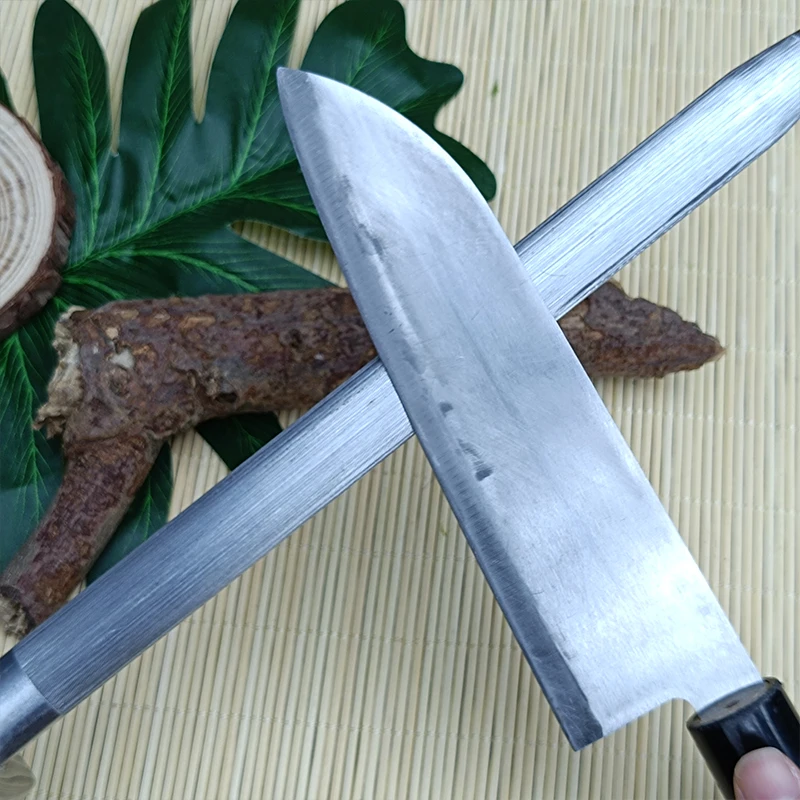 Kitchen Chef Knife Honing Steel Stick Stainless Steel Professional Knife Sharpening Tool - view 2