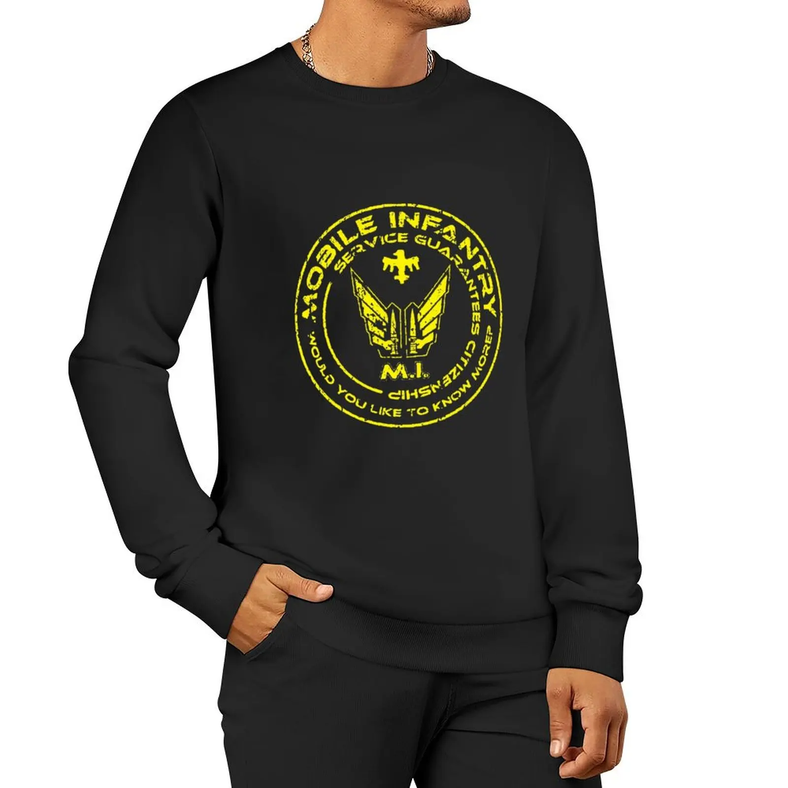 

Starship Troopers Mobile Infantry Patch 1242 Pullover Hoodie autumn new products hooded sweatshirt