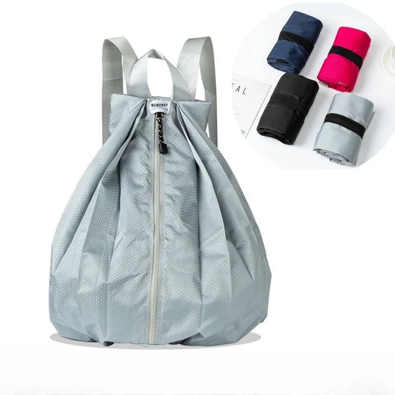 

Outdoor Foldable Portable Travel Bag Backpack Thicken Waterproof Sports Backpack Casual Nylon Folding Bag Rucksack Storage Bag