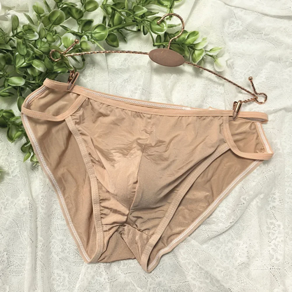 

Men's Panties Sexy Thin Seamless Underwear Lingerie Breathable Underpants Sissy U Convex Pouch Low Waist Briefs Stretch Knickers