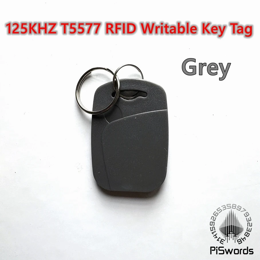 10 Pack T5577 RFID Key Tags Writable Fob Keychain