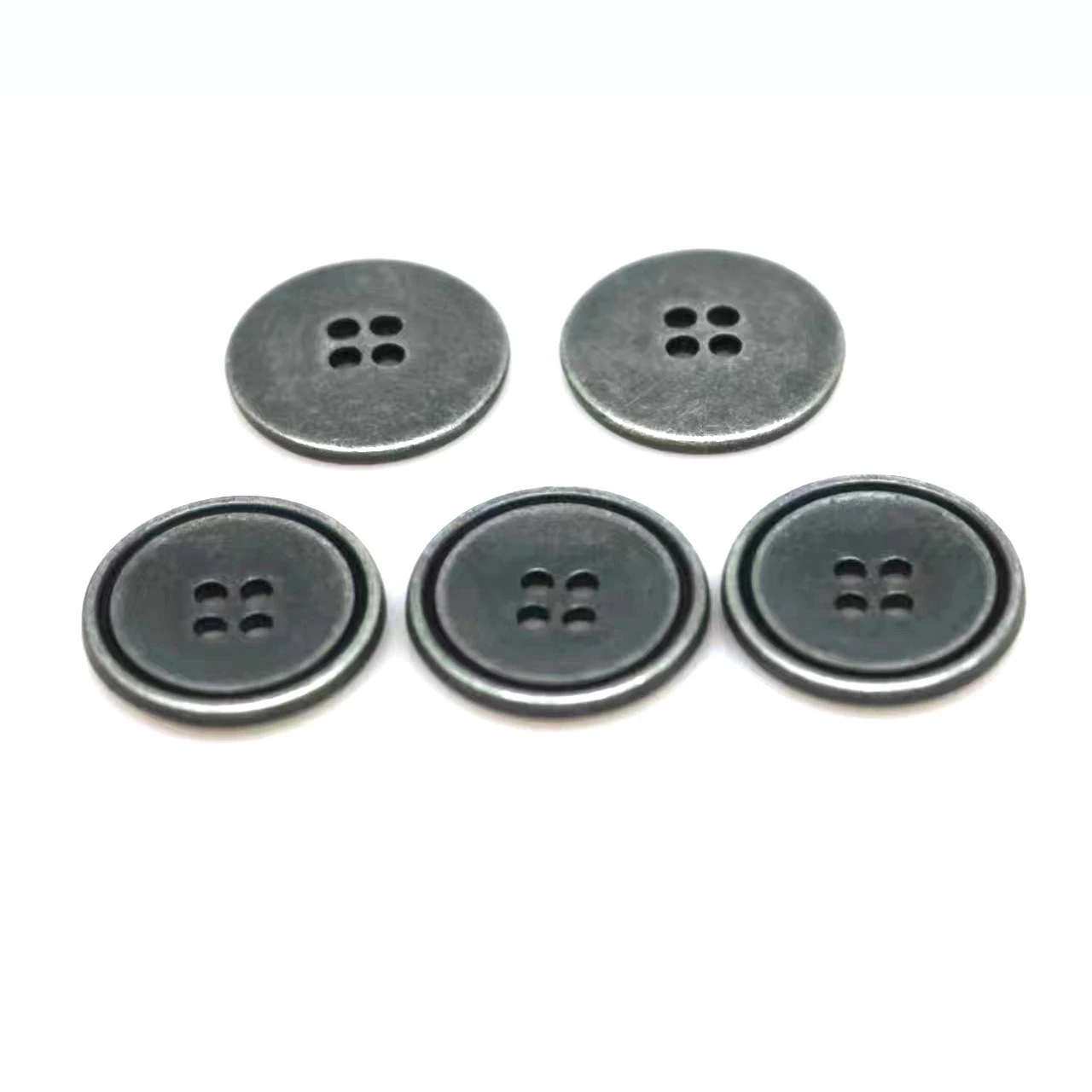 20pcs 20mm Metal bronze/gun black flat Buttons Pattern Carved Sewing Buttons