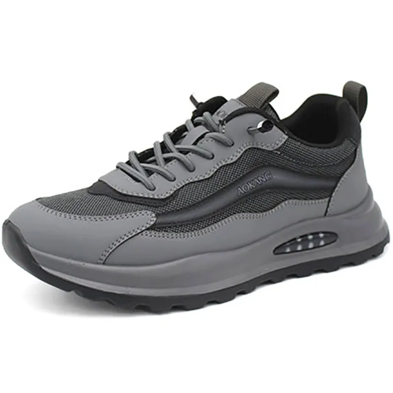 

Aokang Men's Flat Bottom Casual Shoes 2025 Autumn Style Lace-Up Low Top Breathable Leather Fashionable Sports Sneakers