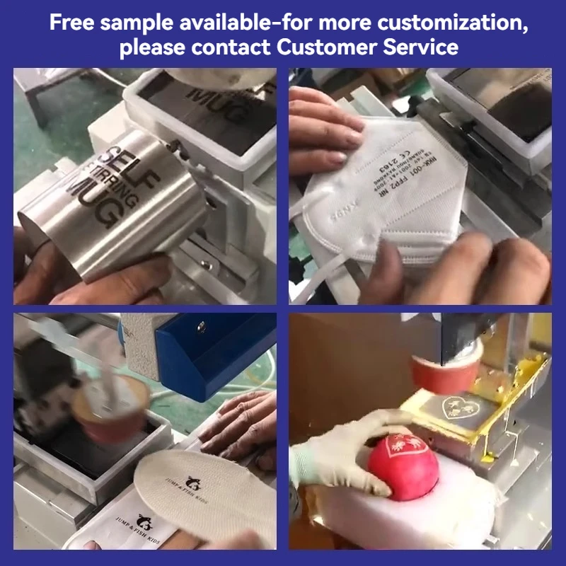Automatic Oil Cup Pad Printing Machine Plastic Two-color Insole Trademark Logo Small Pneumatic Printing Machine Scraper Electric