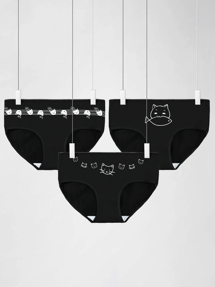 

5 шт. женские трусы из чистого хлопка, женские трусы из цельного хлопка с промежностью, летние тонкие удобные трусы со средней талией в японском стиле