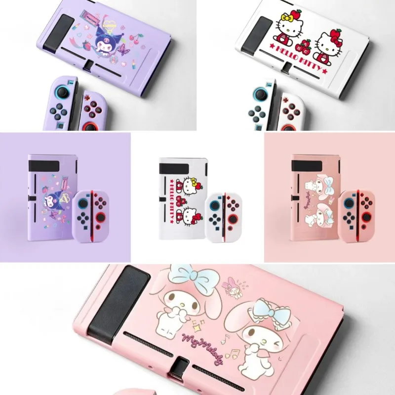 

Sanrio HelloKitty для Switch Ns ТПУ «все включено» с разделенным корпусом, противоударный защитный чехол, мягкий защитный чехол, аксессуары
