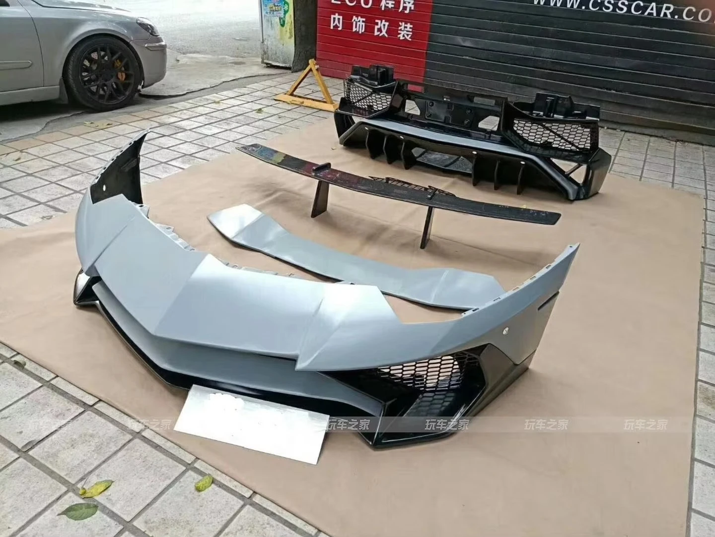 Car Part Front Bumper Bodykit Full Body Kit Set Modified Facelift Upgrade LP750 SV for Aventador LP700 LP720 LP740