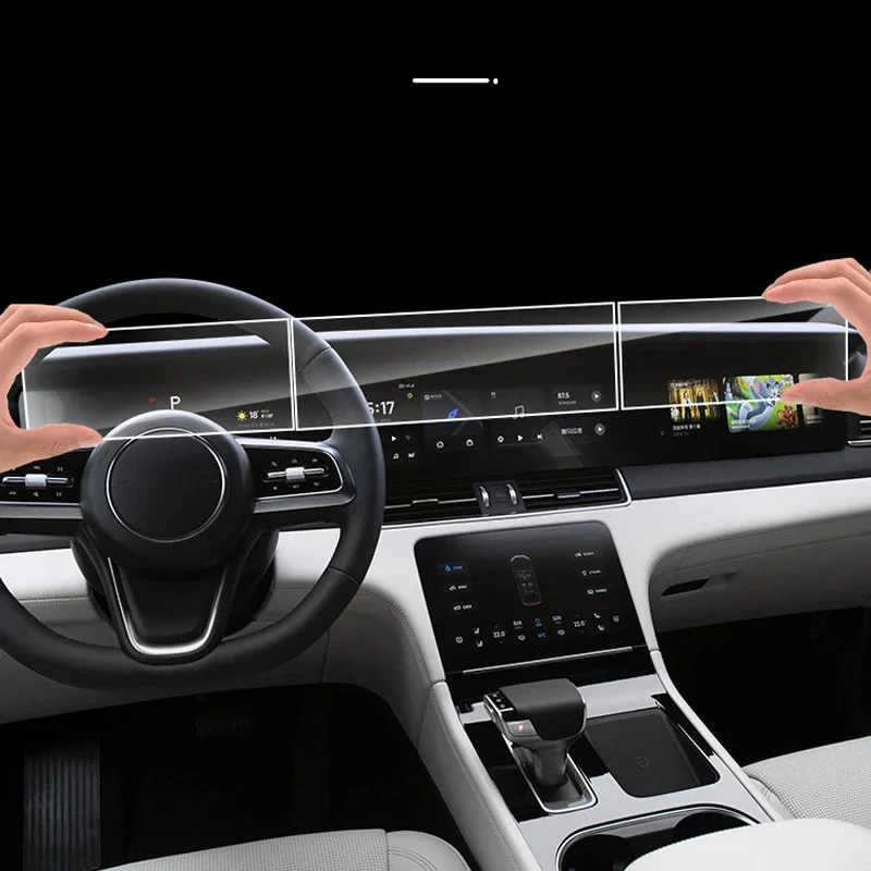 For LI AUTO LIXIANG ONE 2021 2022 Car GPS Navigation Screen Protect Tempered Film Dashboard Display Sticker Auto Accessories