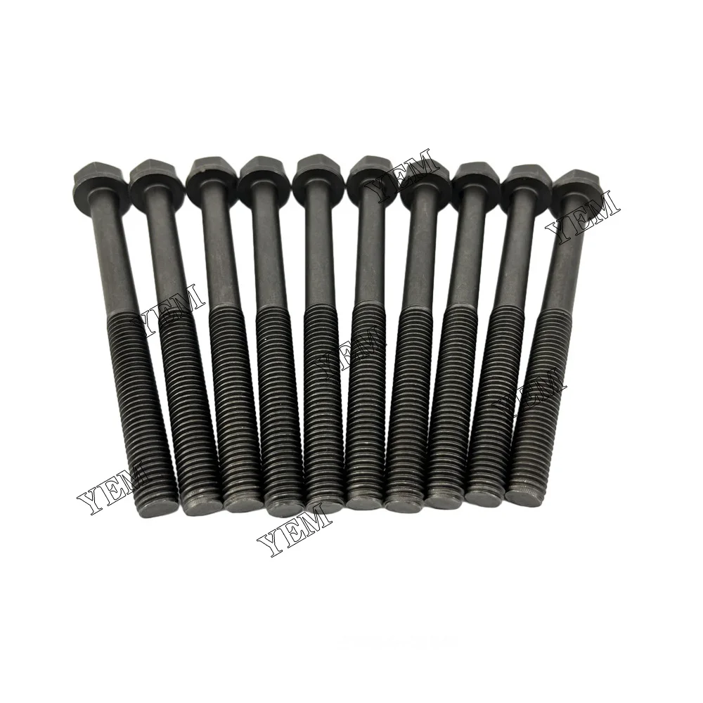 6D107 CYLINDER HEAD SCREW FOR KOMATSU EXCAVATOR TRACTOR DIESEL ENGNINE.