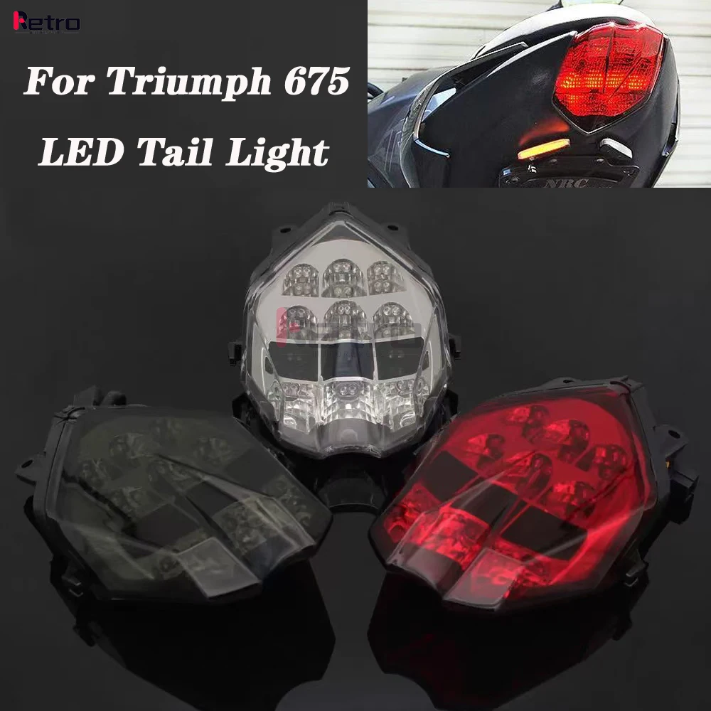 Светодиодный задний фонарь стоп-сигнала для Speed Triple 675/R Daytona 2013-2020 Street Triple S 660 R/RS 765 2022 Задний указатель поворота мотоцикла