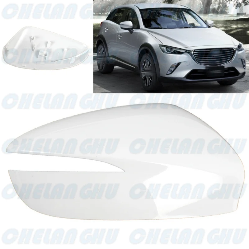 

Right Side white Paintable Rear Mirror Housing Cover Cap for Mazda CX-3 2016 2017 2018 2019 CX-5 2015 2016 car accessories