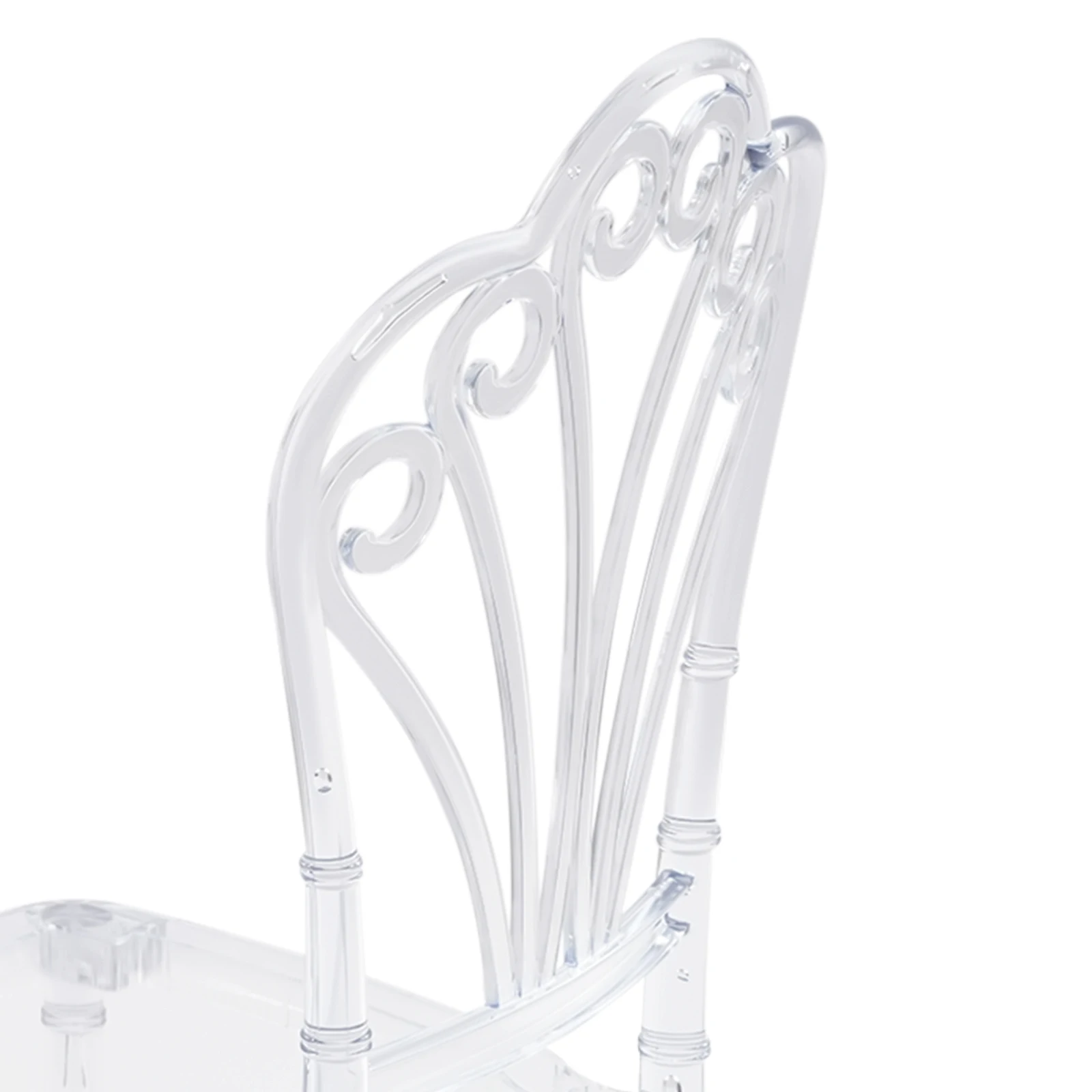 14.57 * 14.96 * 35.43 بوصة 4 قطع كراسي شفافة للتراص، كرسي طعام شفاف للفنادق، قاعات الولائم، المطاعم، أماكن الزفاف