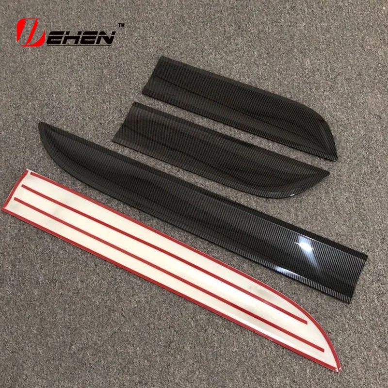 Car Door Protection For Porsche Macan Carbon Fiber Door Plate Cover Body Kit trim Add On style 2014 2015 2016 2017 2018 2020