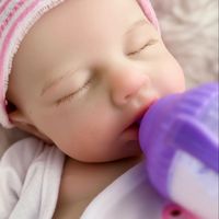 Reborn Dolls 33CM Open Mouth Silicone Loulou Full Body Soft Silicone Painted Newborn Baby Dolls reborn de silicone real cuerpo