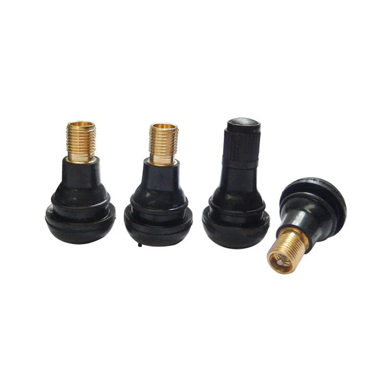 10pcs TR414 / TR413 / TR412 Tubeless Car Wheel Tire Valve Stems With Cap Tyre Rubber Valves With Dust-Caps