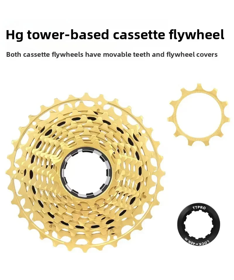TTPRO Rennrad/Mountainbike CNC Ultra-dünne Integrierte 11-Gang-Kassette 28T/32T/34T/36T/40T/42T – Detail 8