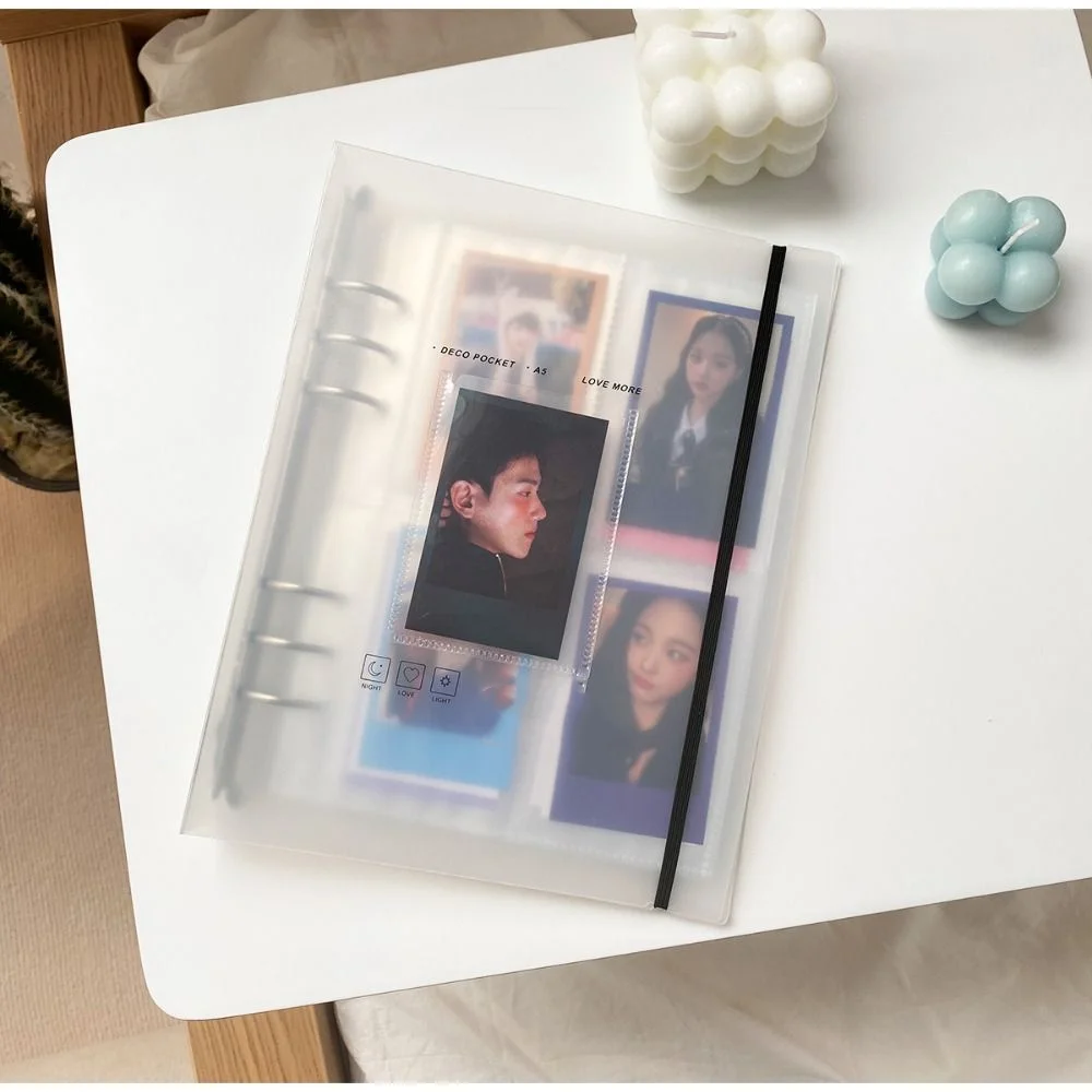 10pcs A5 Idol Photocard Holder Inner Pages 1/2/4 Grids Transparent Idol Photo Album Inner Pages PP Vertical Binder Inner Pages