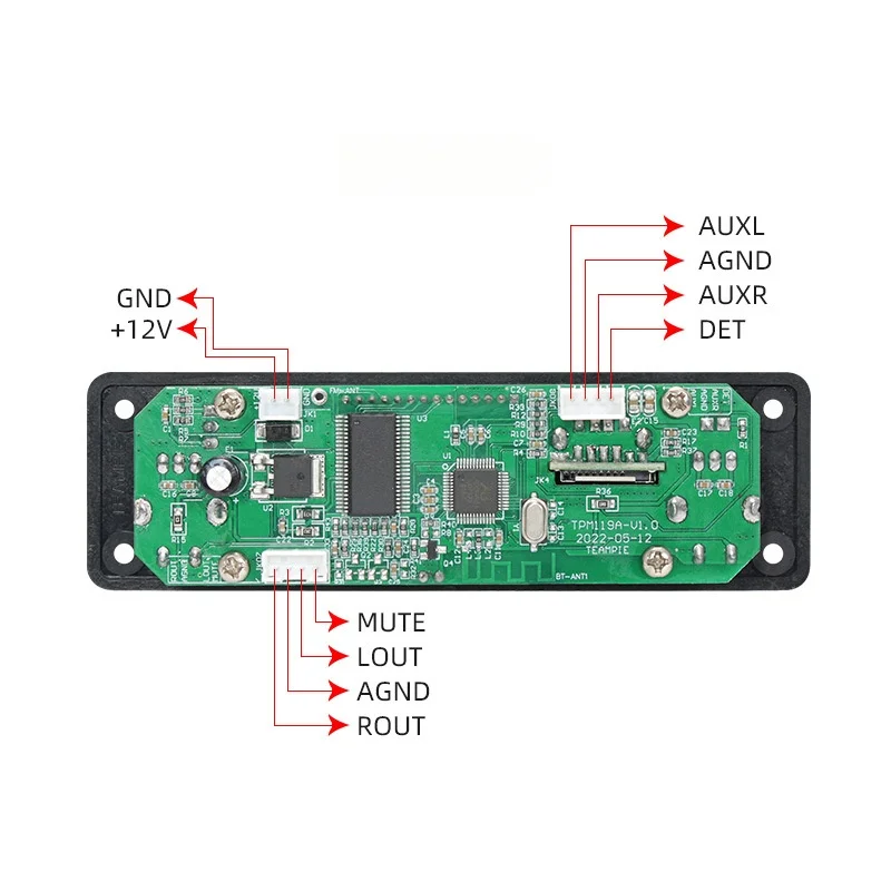 SOTAMIA MP3 Bluetooth decodifica scheda Audio USB TF FM Radio Hifi Digital Audio Decoder Player per scheda amplificatore di potenza DC12V