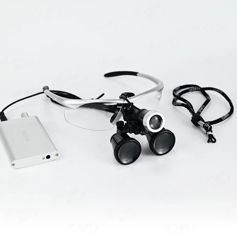 Heißer Verkauf Dental Optic LED Lupen 2,5x 3,5x Headset mit Batterie