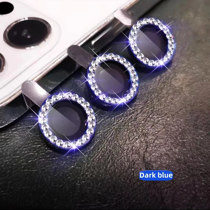 2-3Pcs Diamond Camera Protector for IPhone 14 15 Pro Max 12 Pro Tempered Glass Metal Rings Lens Case IPhone 12 11 Mini 14plus image 4
