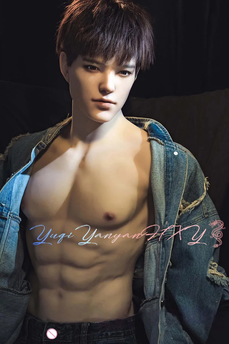 金属骨格、筋肉質の男性、硬いペニス、男性の偽胸筋と偽腹筋を備えた最高のカスタムメイド人形