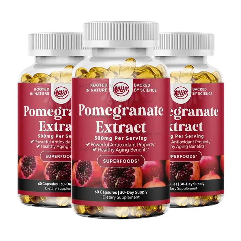 

Pomegranate extract 60capsules vegetarian capsules antioxidant supplement natural pomegranate for heart health and joint support