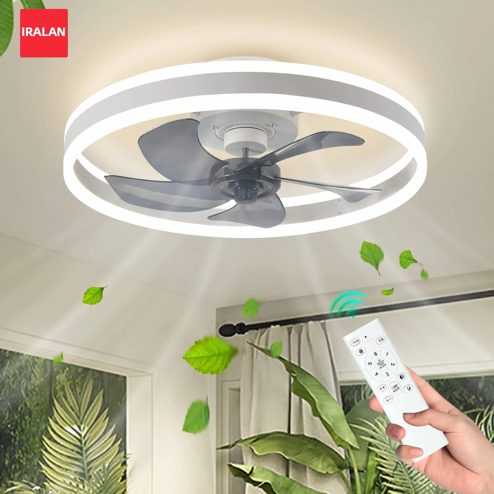 

LED Ceiling Fan Motor Have copper wire So It More Durable And Fan 35 Decibels Bring Quiet Comfortable Experience For Household