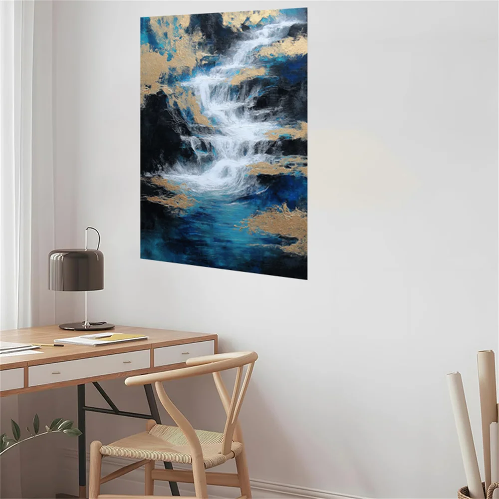 100% Hand-Painted Oil Paintings Modern Abstract Wall Art Decor Painting Living Room Corridor Murals Ocean Sunset Sailing Waves