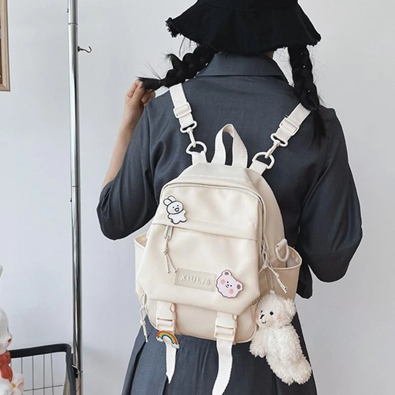 Women Nylon Backpack Convertible Shoulder Bags Ladies Travel Casual Daypack