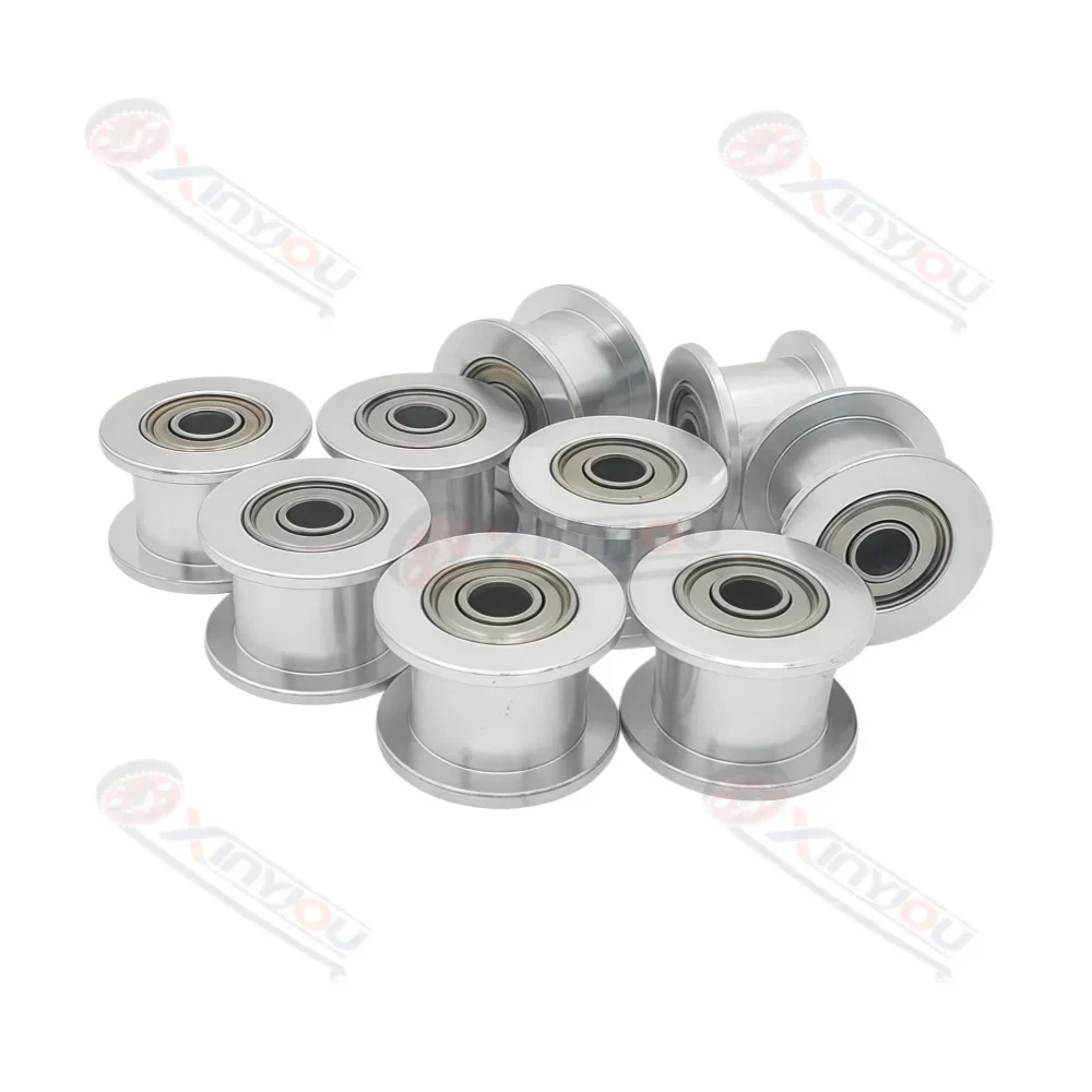 2GT 16T Timing Pulley with Bearing Bore 3mm Width 7mm for 6mm Belt GT2 16 Teeth Synchronous Wheel Idler CNC 3D Printer RepRap
