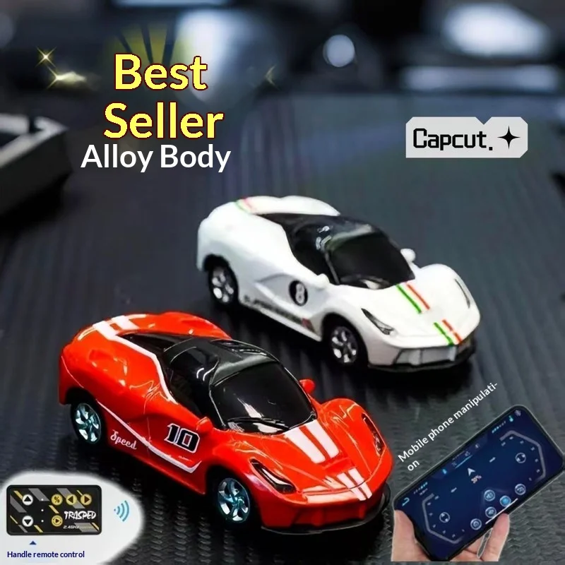 Neuankömmling, Maßstab 1:64, Mini-Legierung, Bluetooth, ferngesteuert, 488, Sportwagen, M4, Racing, Hochgeschwindigkeitsspielzeug für Jungen, Geschenk, cooles Spielzeug