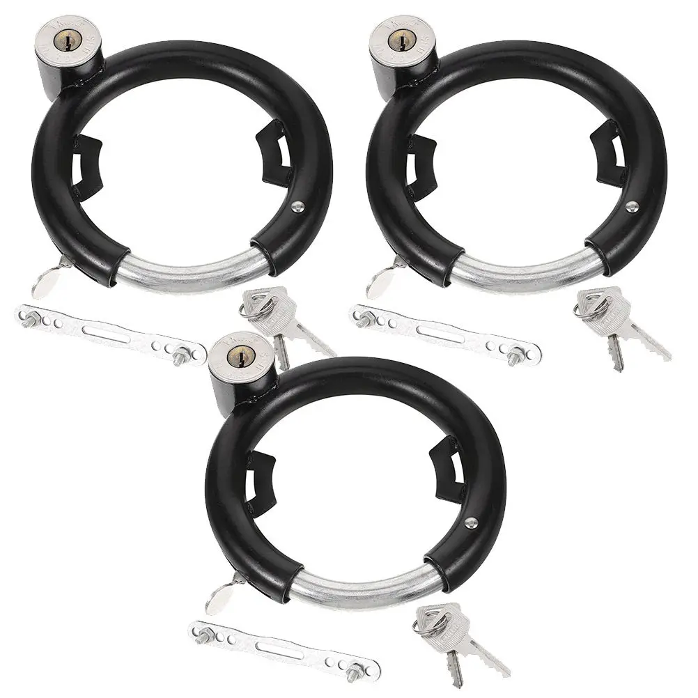 

3 Sets Anti-Theft Bike Locks Stainless Steel Circle Bicycle Chain Locks for Mountain Road Scooters Motorcycle Outdoor Security
