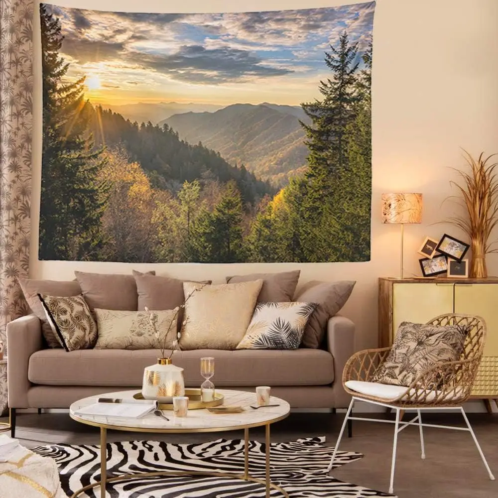 شروق الشمس في الخريف، جبال كبيرة، تينيسي، غابة كبيرة، شروق الشمس الوطني، البلد الشمالي، البرية، نسيج مزخرف #2