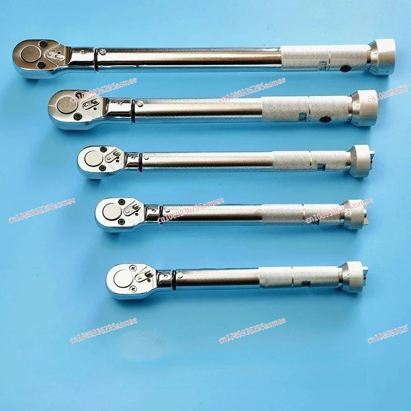 Preset Adjustable Torque Wrench Click Type Ratchet Socket Head Interchangeable Head High Torque Mechanical Wrench