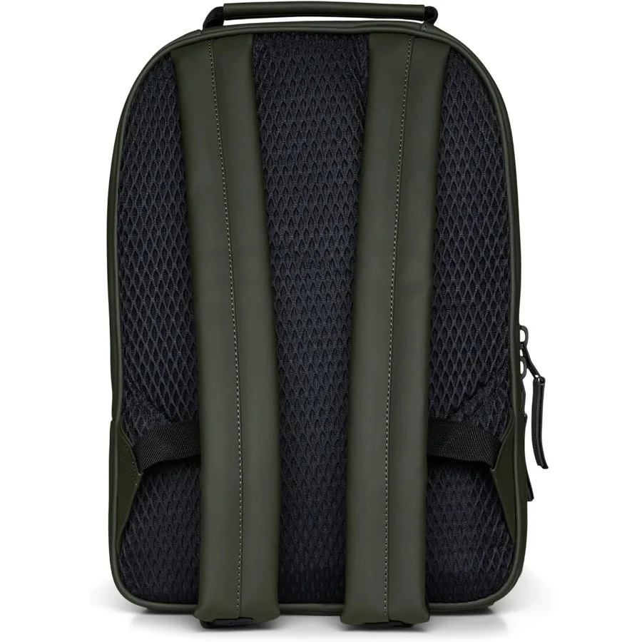 RAINS Large Book Daypack Rucksack Laptoptasche Wasserdicht 2 Jahre Garantie Grün