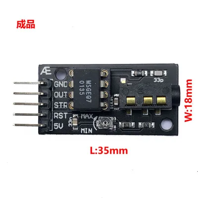 MSGEQ7 Audio Verwerking Grafische Egalisatie Filter Signaal Analyze Module Arduino Avr