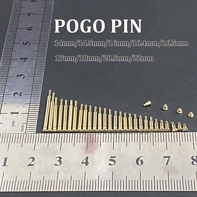 5 Stück Pogo-Pin-Steckverbinder, Pogopin-Batterie-Federkontakt, SMT-Pin, PCB14 14,5 16 16,4 16,5 17 18 20,5 22 mm, Test-Federkontakt – Detail 1