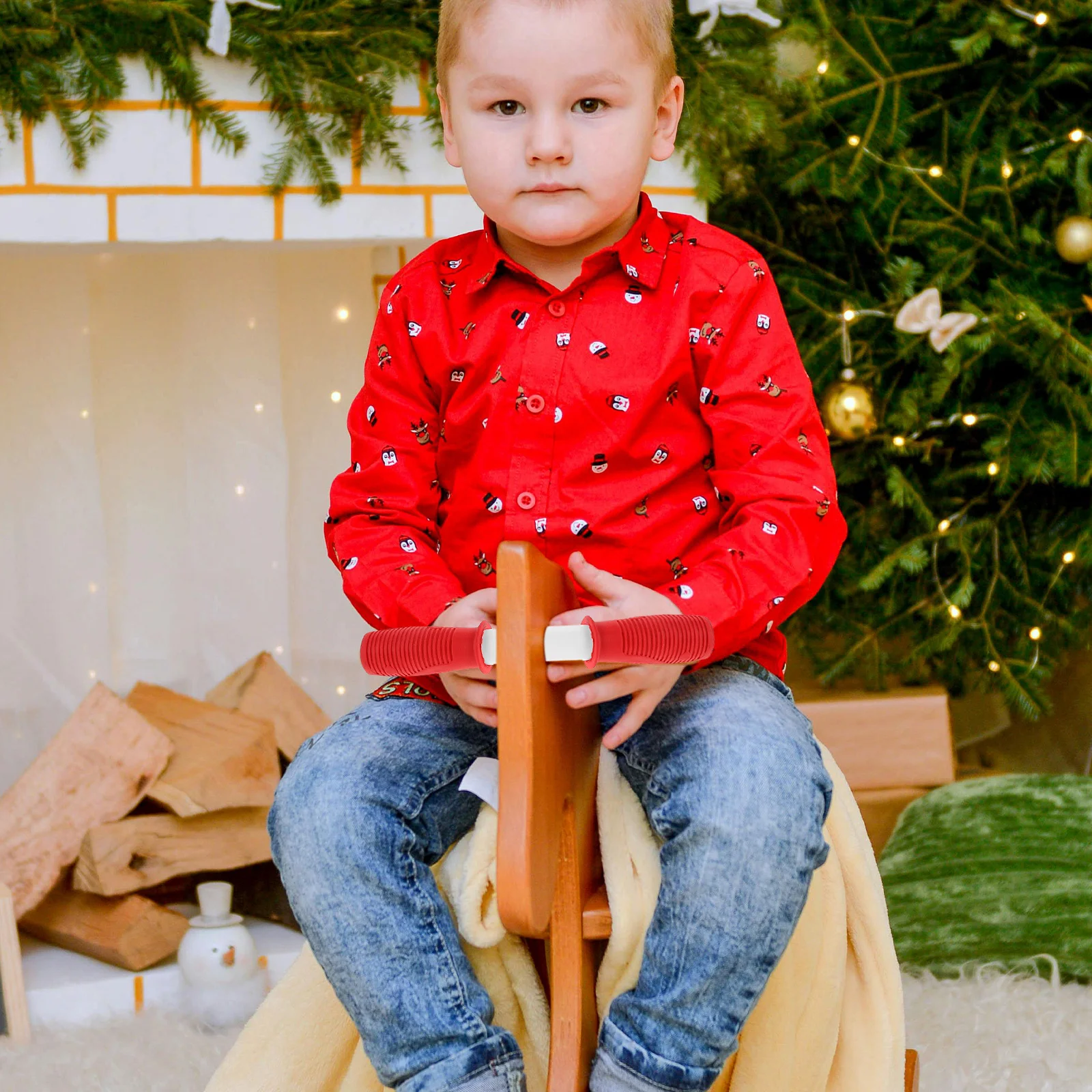 مقبض ركوب الخيل، مقابض يد خشبية بديلة، مجموعة DIY للأطفال المشي، ملحقات ركوب الأطفال الصغار