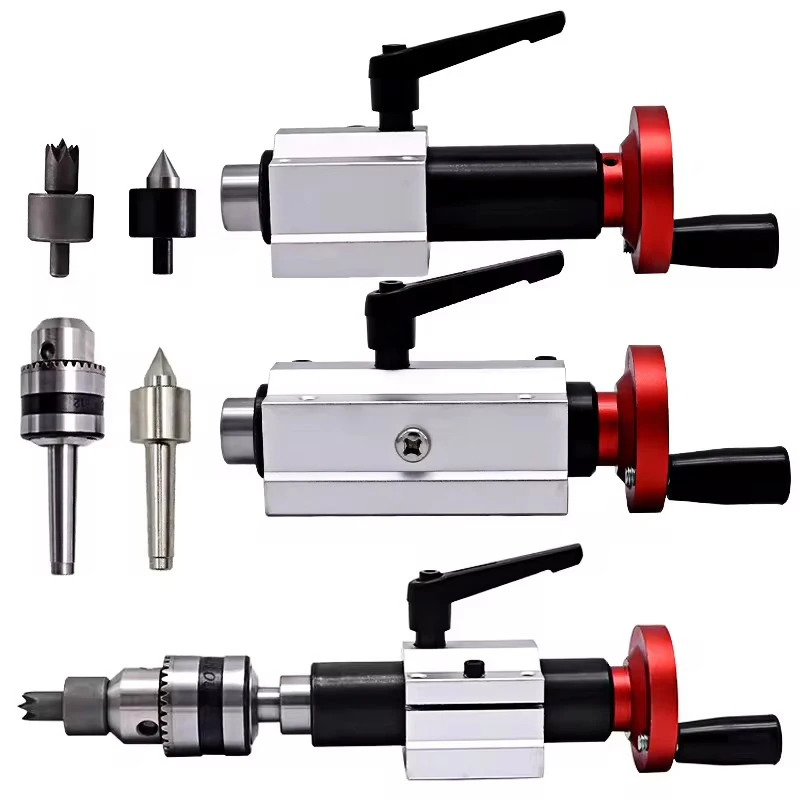 Micro Máquina de Bola Buda Acessórios Torno Perfuração Carpintaria Cauda do Carro Telescópica Cauda Assento Superior B12 Chuck