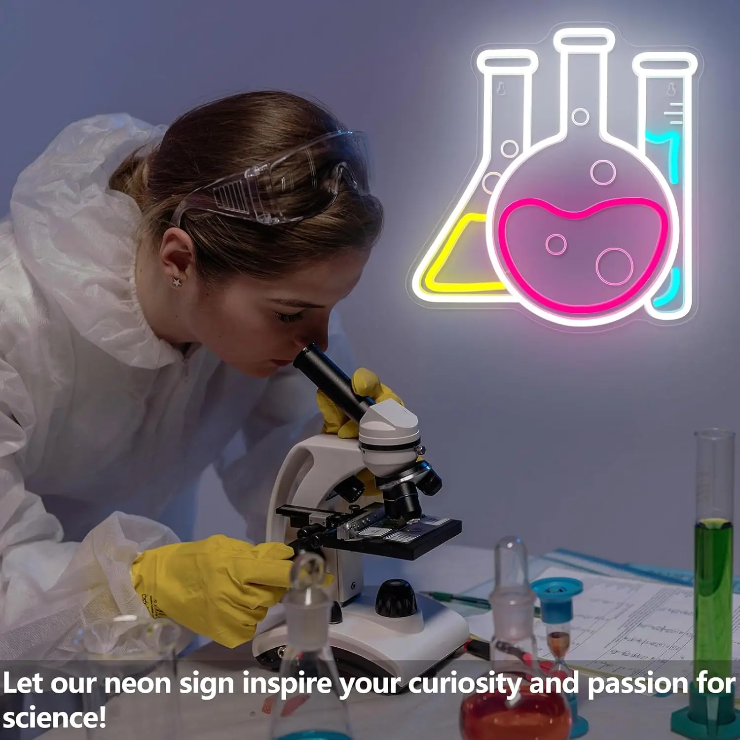 دورق كيميائي ضوء النيون تسجيل USB عكس الضوء LED النيون تسجيل لغرفة النوم غرف معيشة نادي بار رجل كهف هدايا الحفلات جدار ديكور