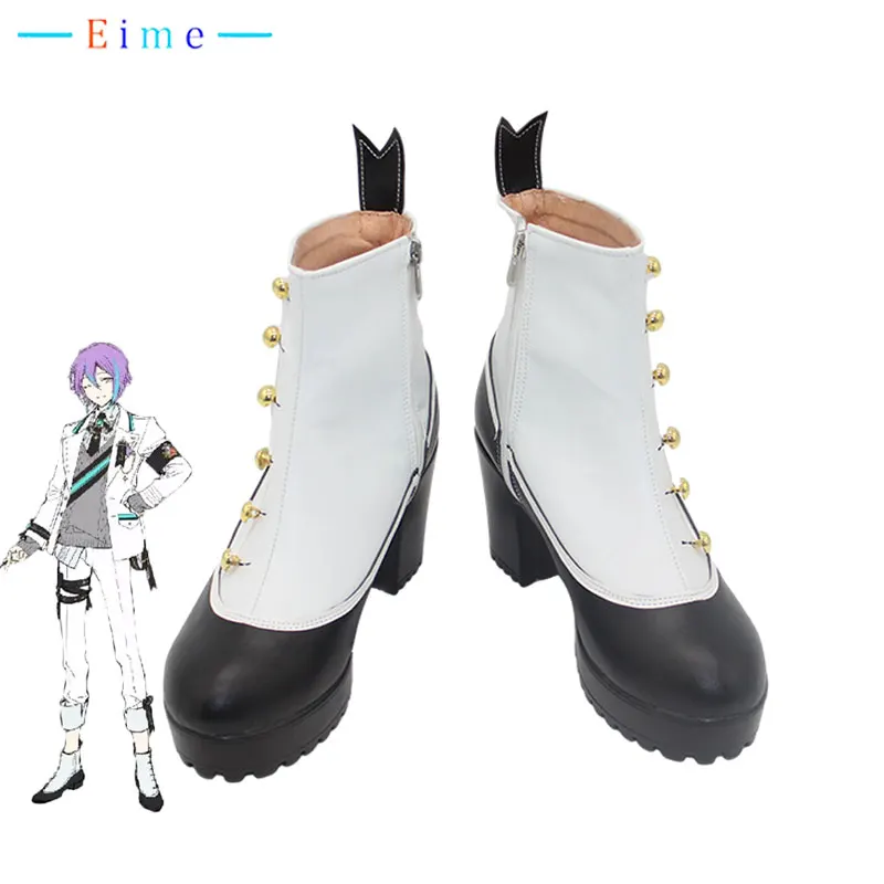 PJSK Kamishiro Rui Cosplay Shoes Game Project Sekai Colorful Stage PU Leather Shoes Halloween Party Boots Custom Made